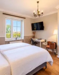 Zimmer 1 mit Landschaftsblick- Boutique Hotel Villa-Wahnfried