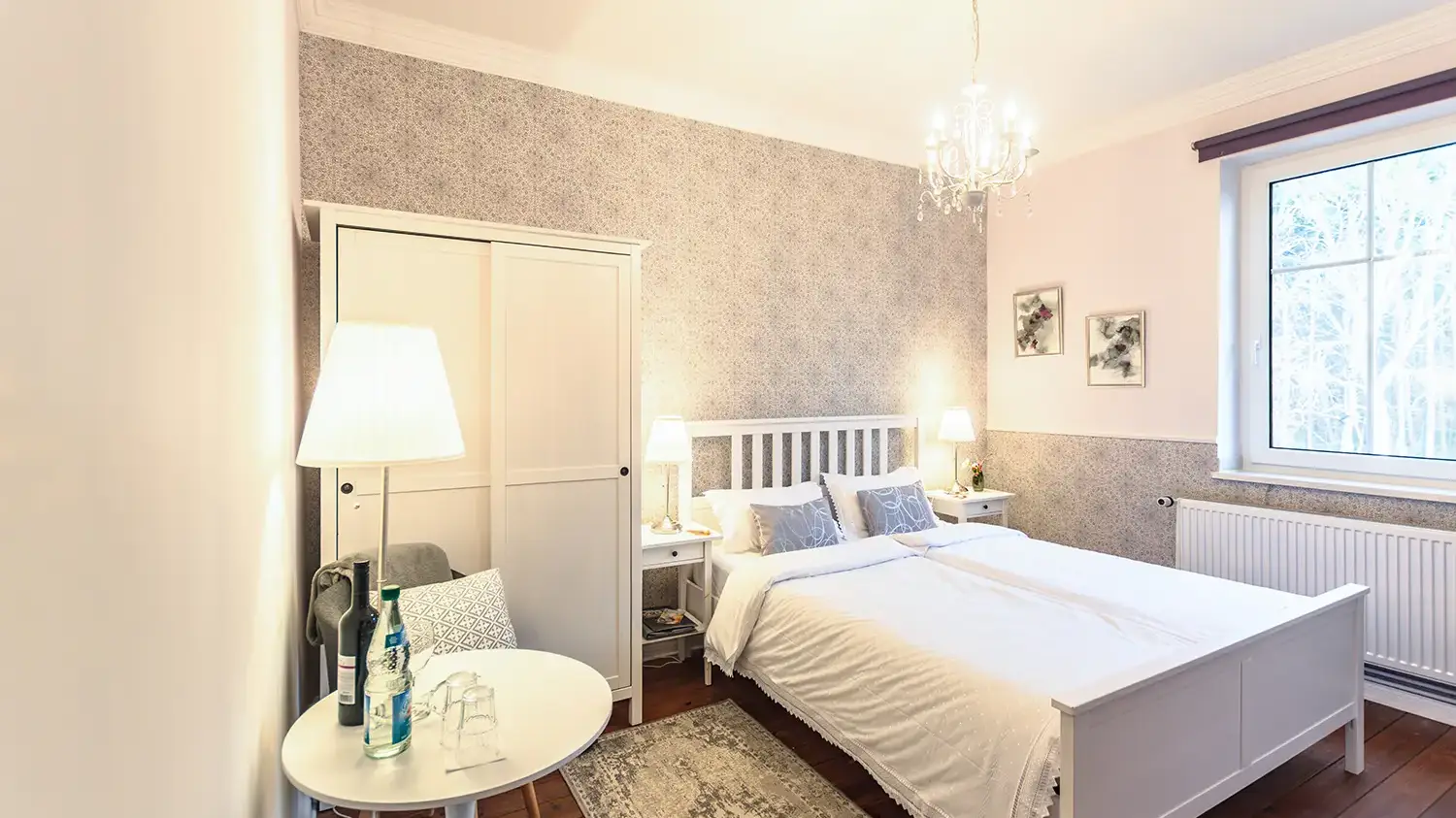 Doppelzimmer #2 mit Gartenblick, 1. OG