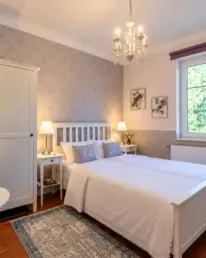 Zimmer 2 mit Gartenblick Hotel Villa Wahnfried