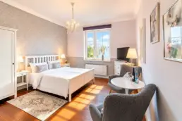 Zimmer #3 mit Landschaftsblick 1. OG, Boutique Hotel Villa-Wahnfried Thiessow Rügen