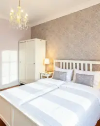 Zimmer #3 mit Landschaftsblick 1. OG, Boutique Hotel Villa-Wahnfried Thiessow Rügen