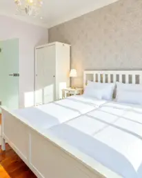 Zimmer #3 mit Landschaftsblick 1. OG, Boutique Hotel Villa-Wahnfried Thiessow Rügen