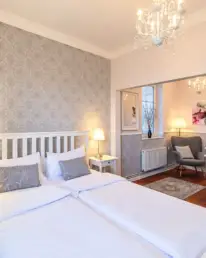 Zimmer #6 mit Meerblick und Landschaftsblick - EG, Boutique Hotel Villa-Wahnfried Thiessow Rügen