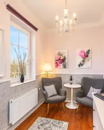 Zimmer #6 mit Meerblick und Landschaftsblick - EG, Boutique Hotel Villa-Wahnfried Thiessow Rügen